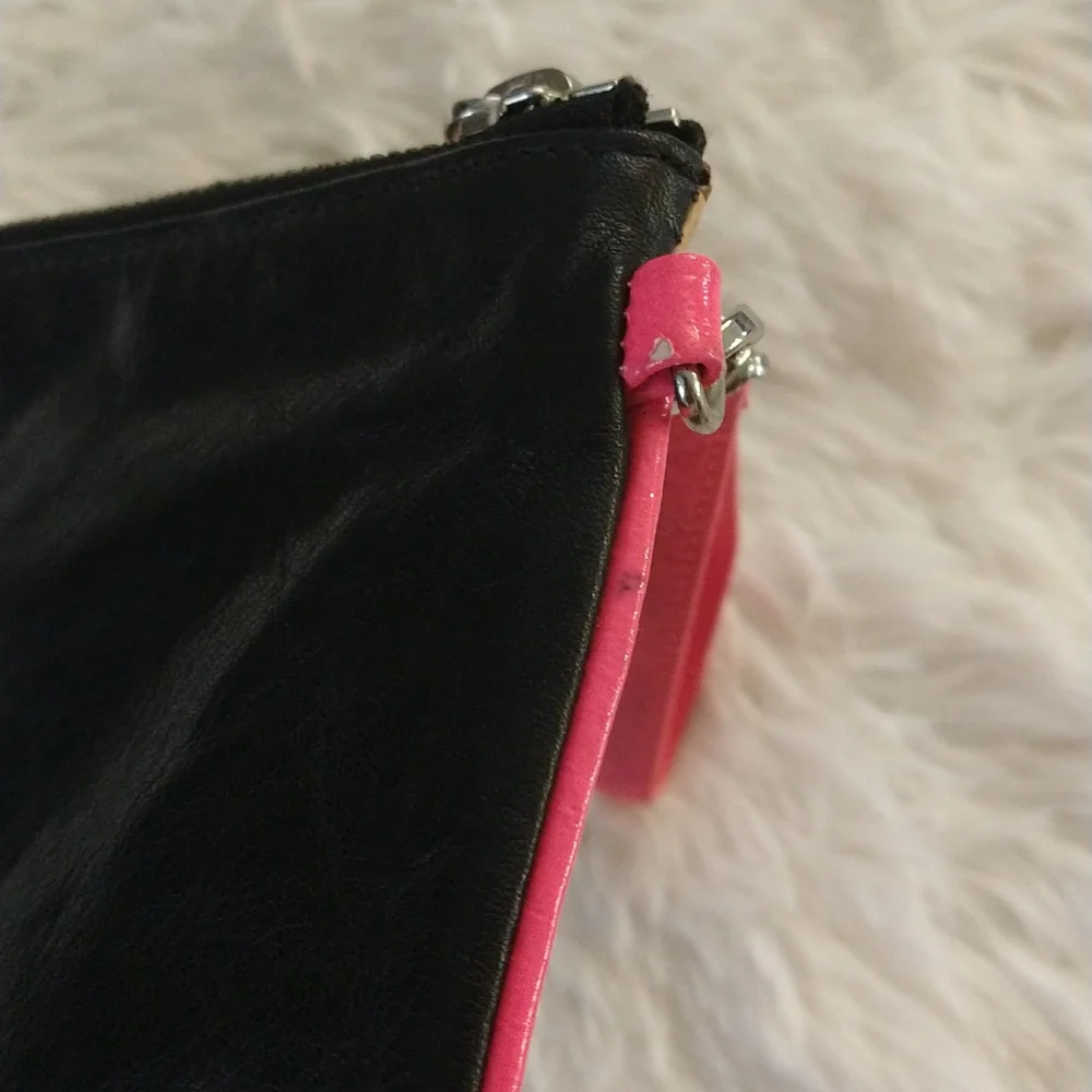 Rebecca Minkoff oversized leopard print clutch/wristlet